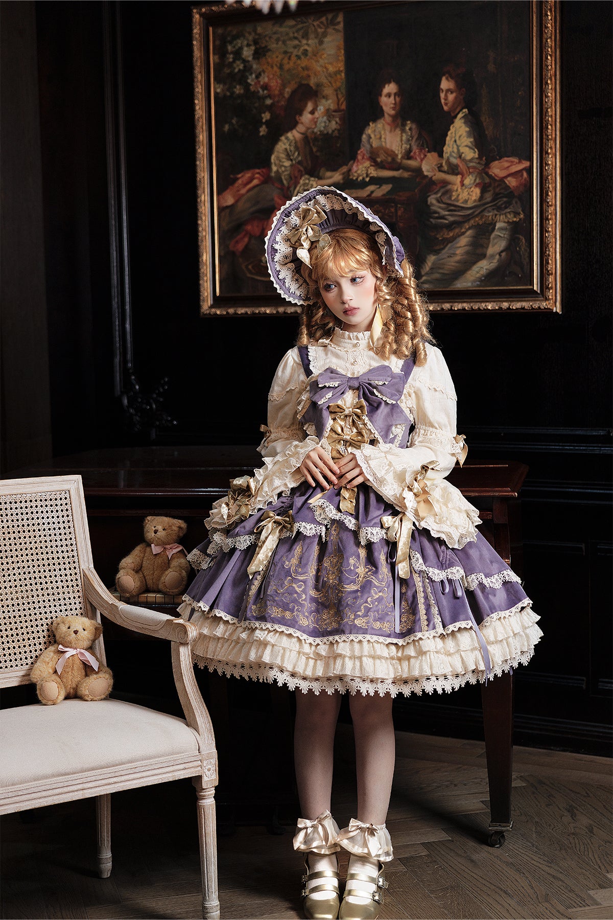 【受注予約~9/16】Candle Doll ジャンパースカート【Bramble Rose】