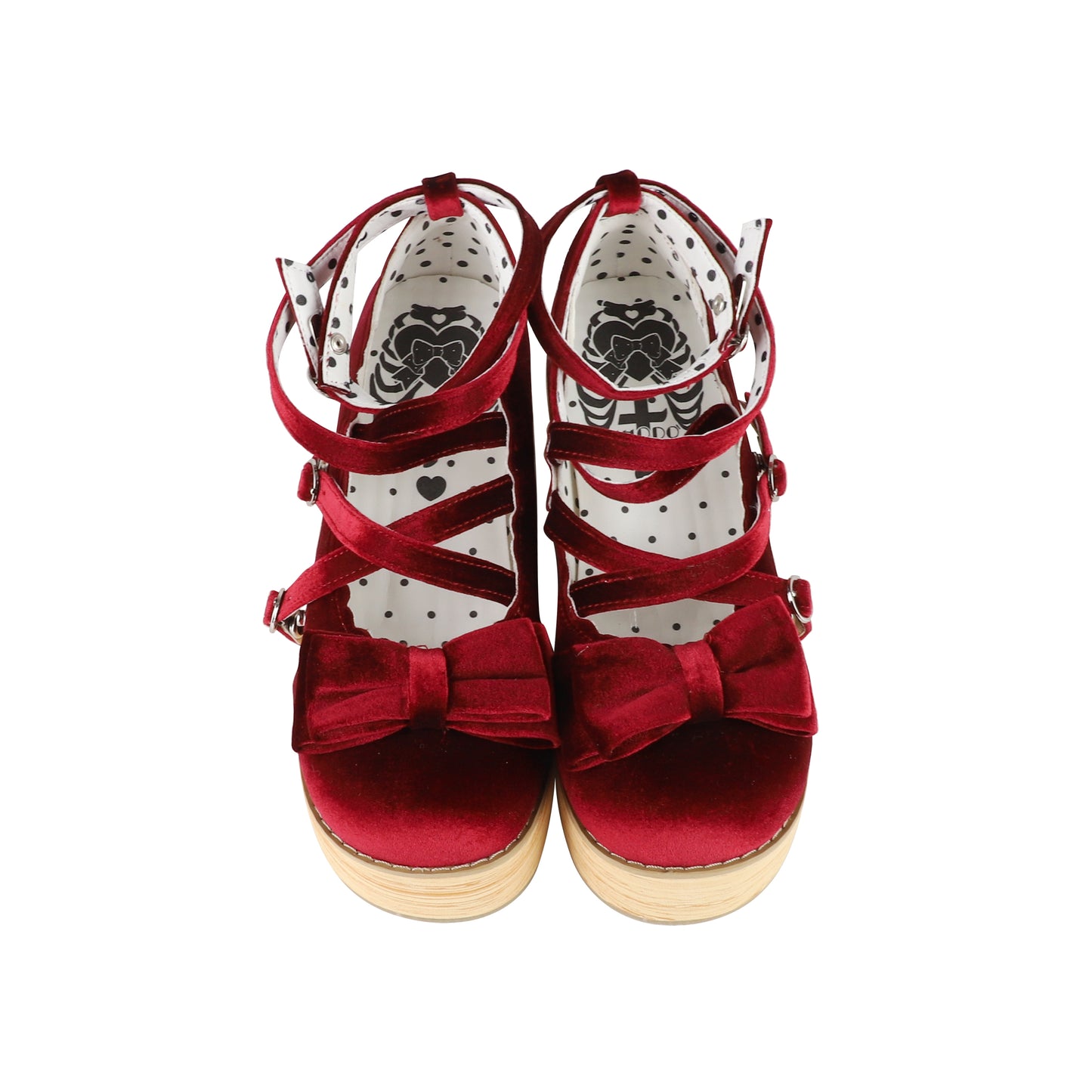 【受注予約~11/3】Muffin Tower 木底ストラップシューズ(ベルベットver.)【MODO】