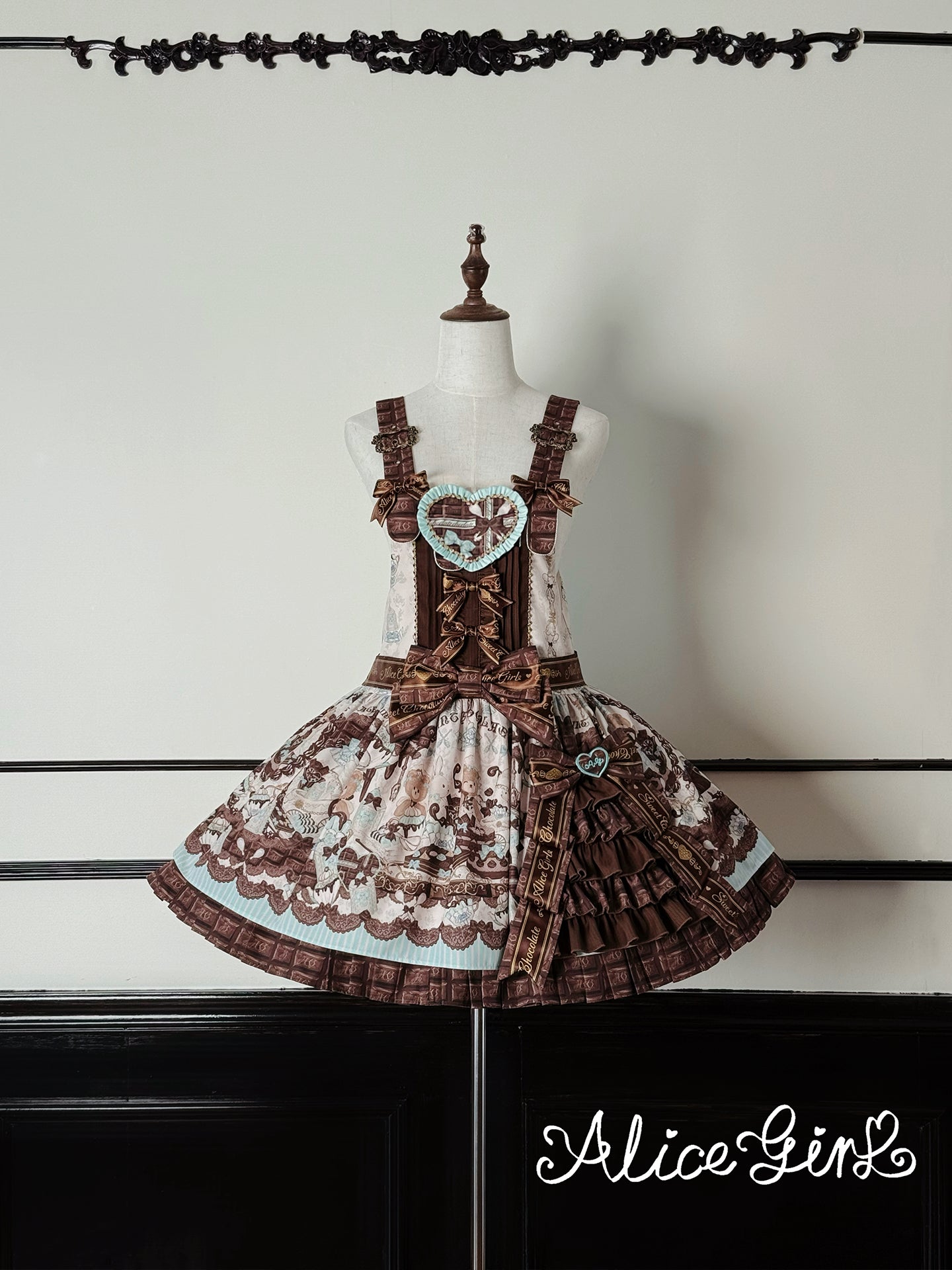 【受注予約~10/8】Chocolate Bear ジャンパースカート・サロペット【Alice Girl】