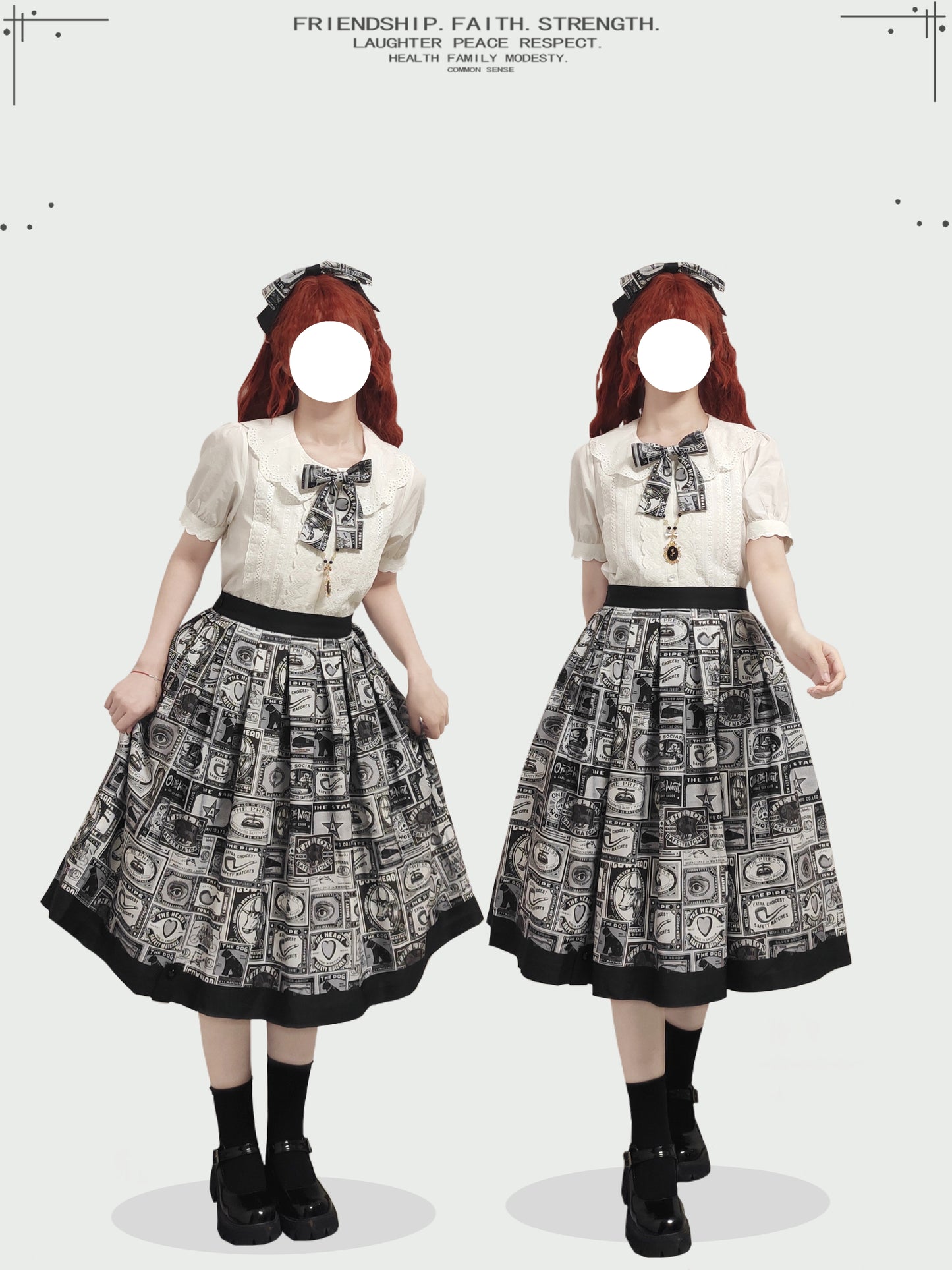 Antique Labels スカート【Miss Cube】