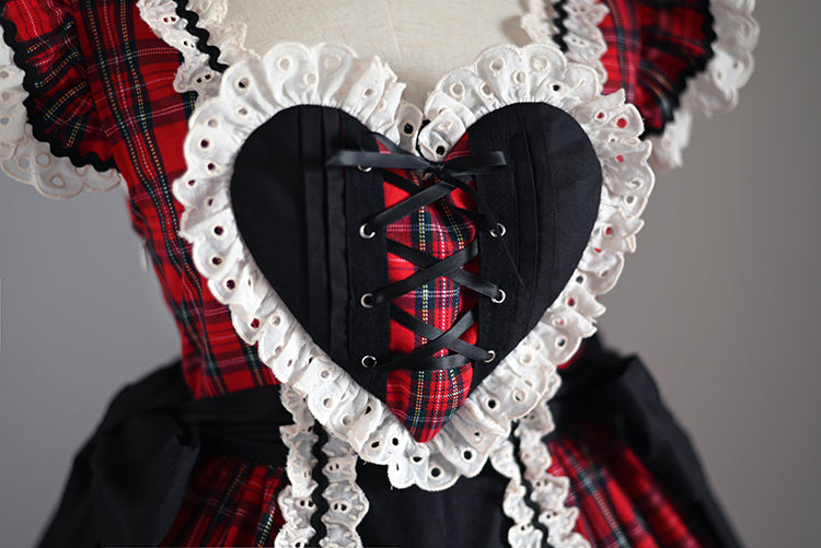 Scotland Check ジャンパースカート【Bowknot mori】