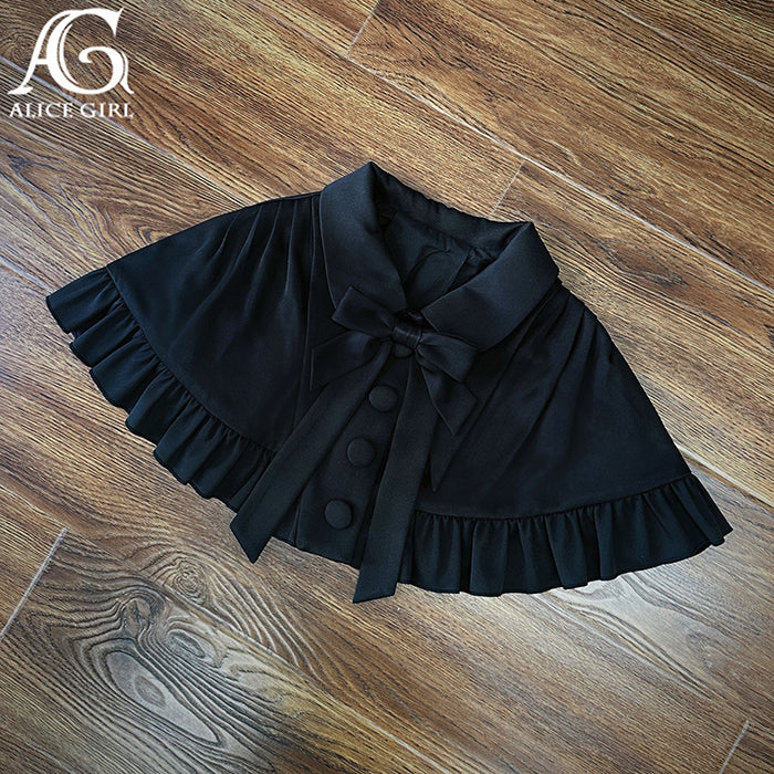 【受注予約~11/16】AG Little black ケープ付きワンピース【Alice Girl】