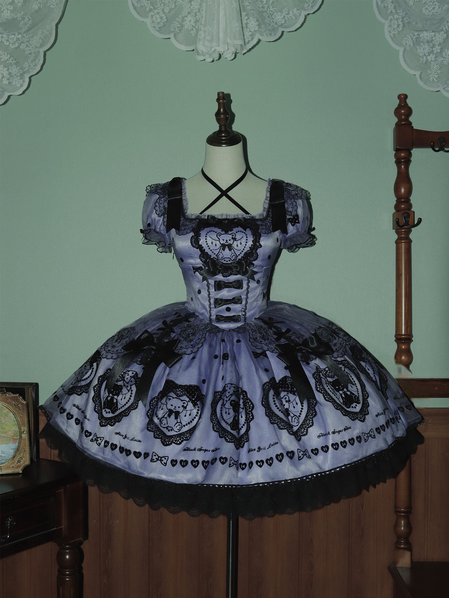 【受注予約~9/16】Brown Sugar Bear ワンピース【Alice Girl】