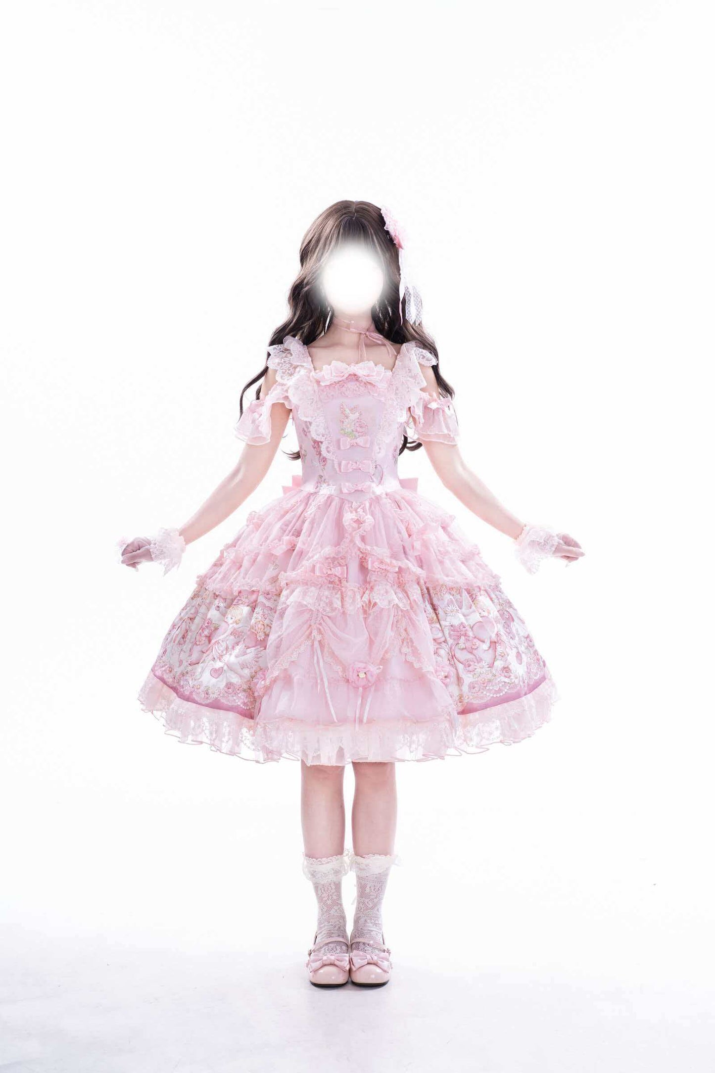 【受注予約~7/26】Cupid, God of Love ワンピース・ジャンパースカート【Dreamscape Double Cherry Blossom Box】