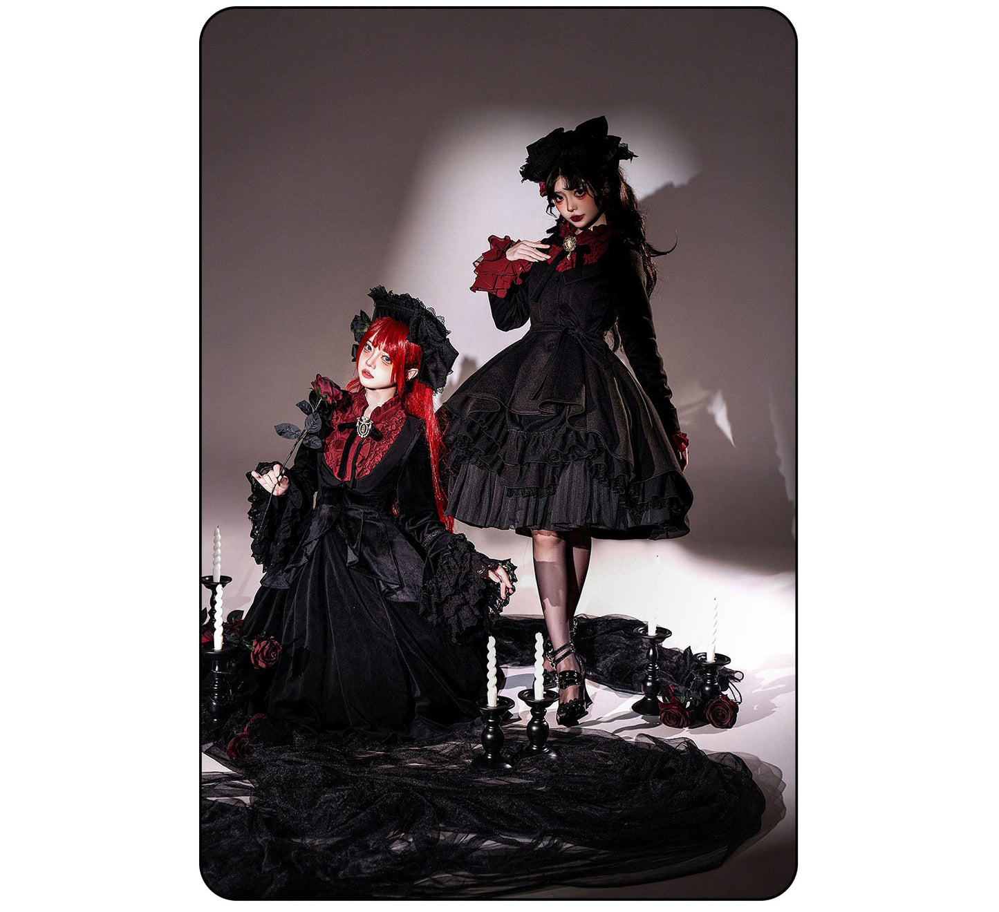 【受注予約~11/12】Light Night Rose ワンピース(ロング丈) 【SUSIN】