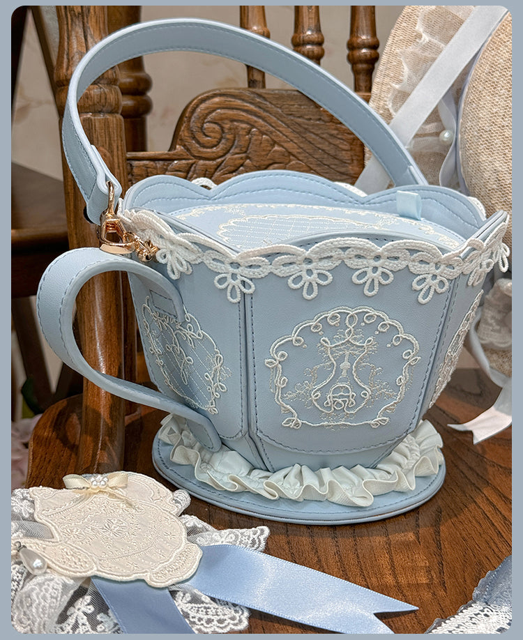 【受注予約~7/8】Antique Porcelain バッグ【花与珍珠匣】