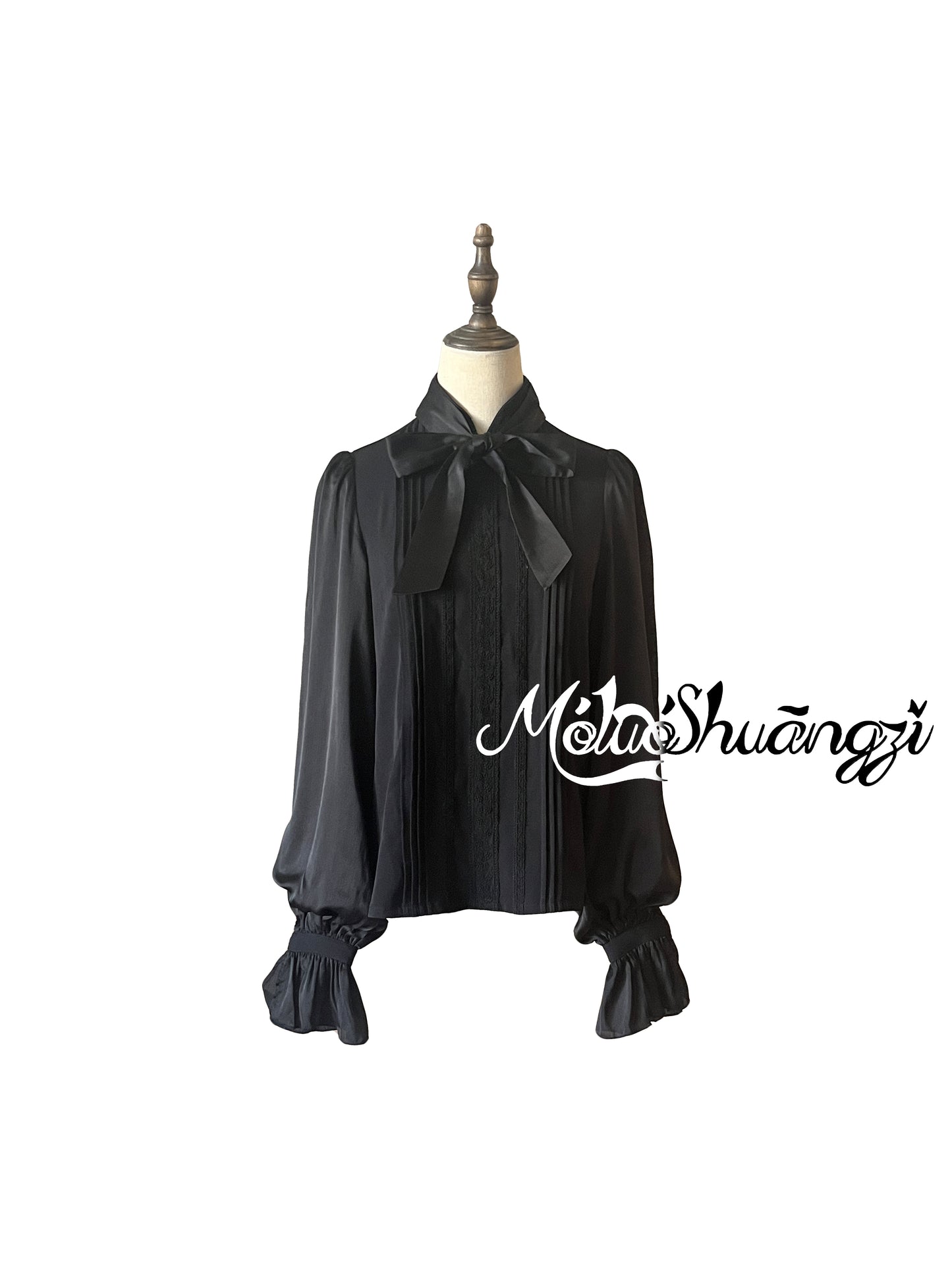 【受注予約~9/10】夕暮れの図書室 ブラウス(リボン付き)【摩罗双子】