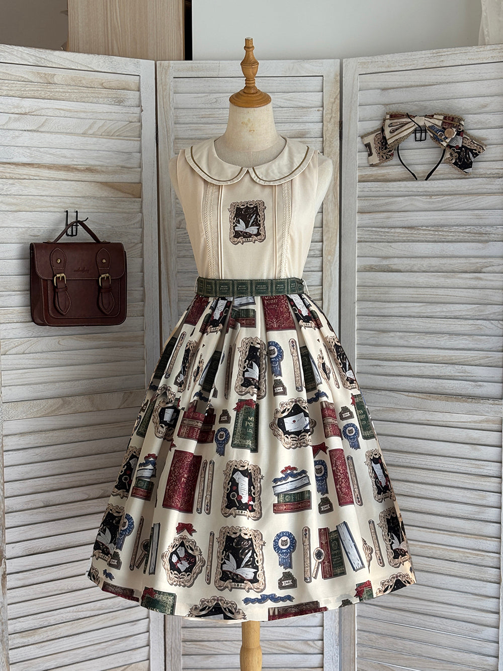 【受注予約~10/22】Wheat Book ジャンパースカート【Miss Cube】