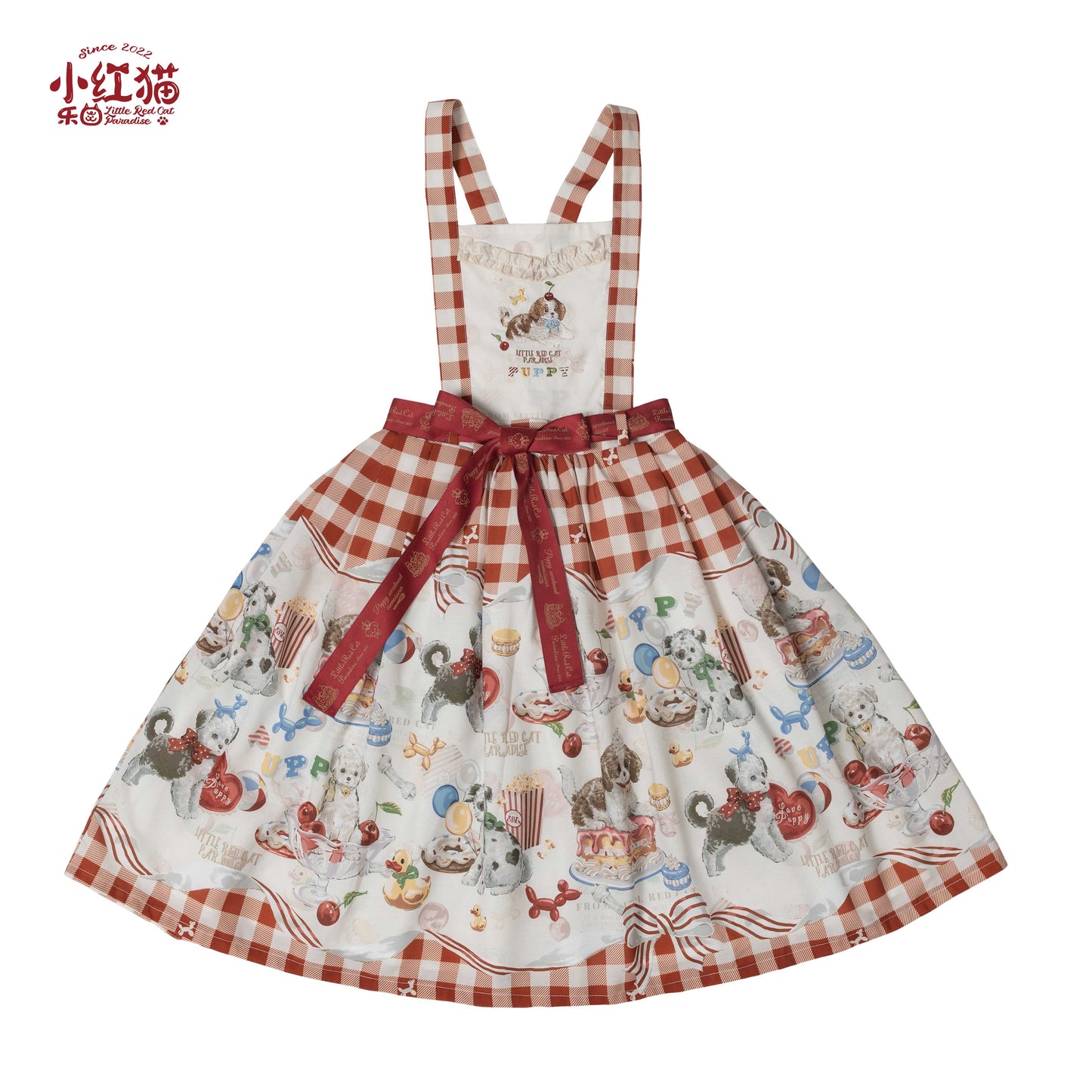 Hunde-Konditor-Pulloverrock [Little Red Cat Paradise]