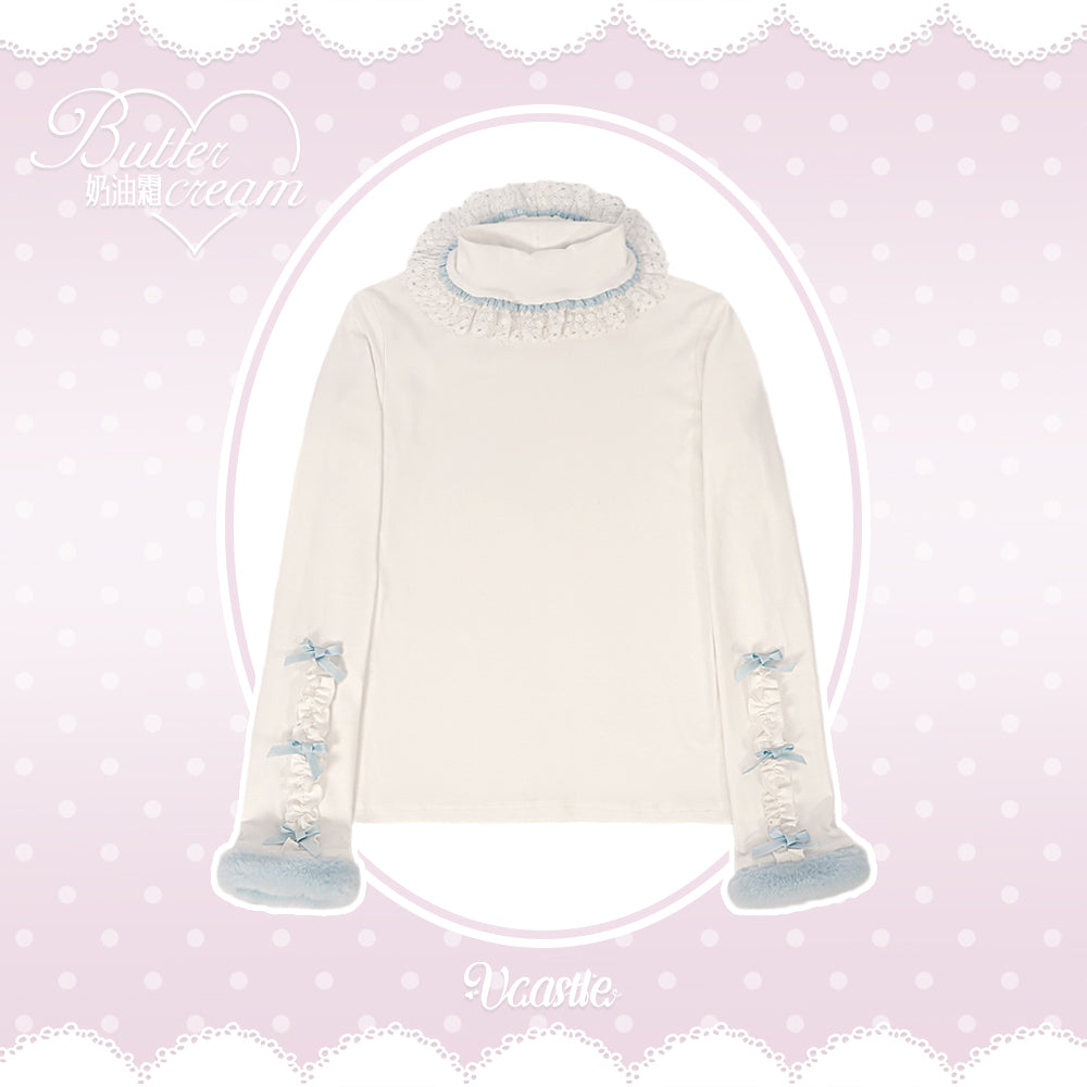 【受注予約~12/1】Butter Cream ハイネックトップス【VCastle】