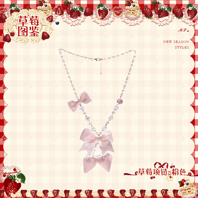 【受注予約~11/18】Strawberry Cake Illustration アクセサリー【花与珍珠匣】