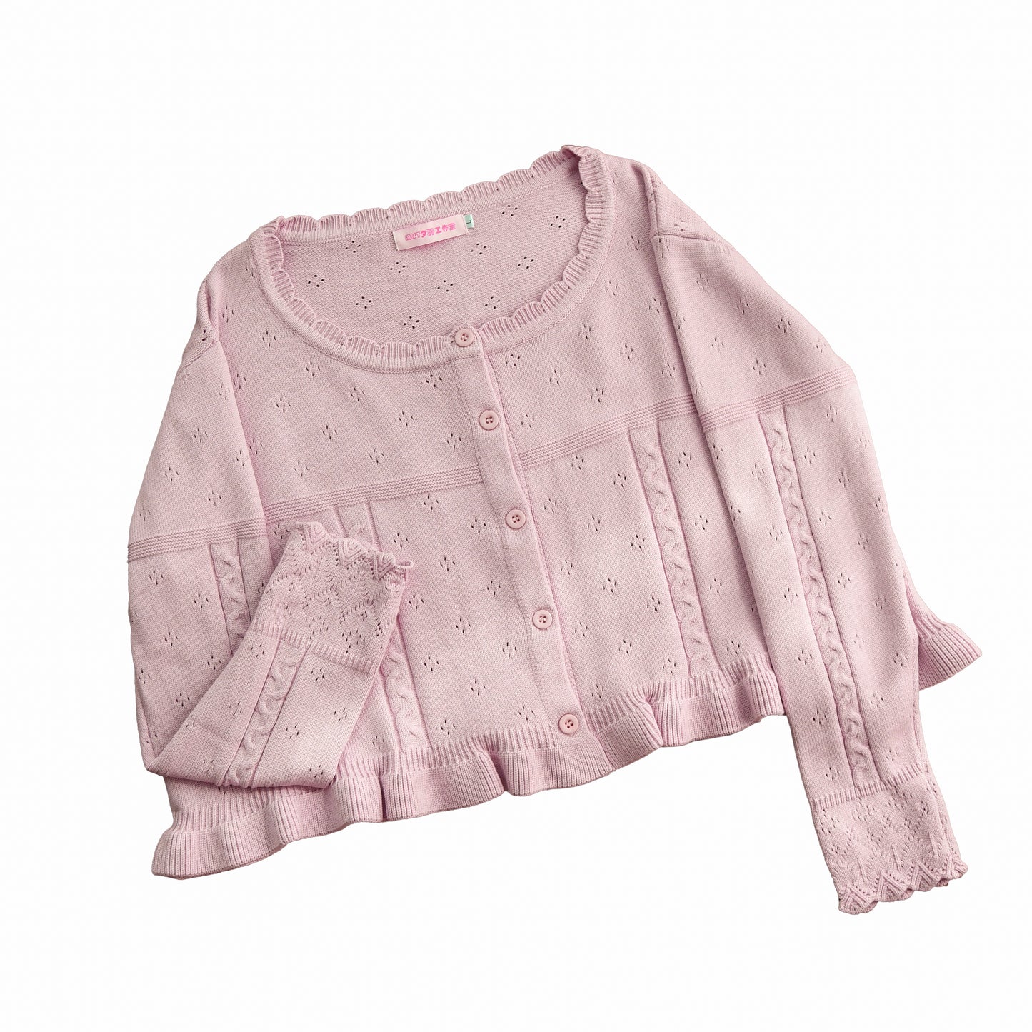 ラウンドネックニットトップス【MIST】