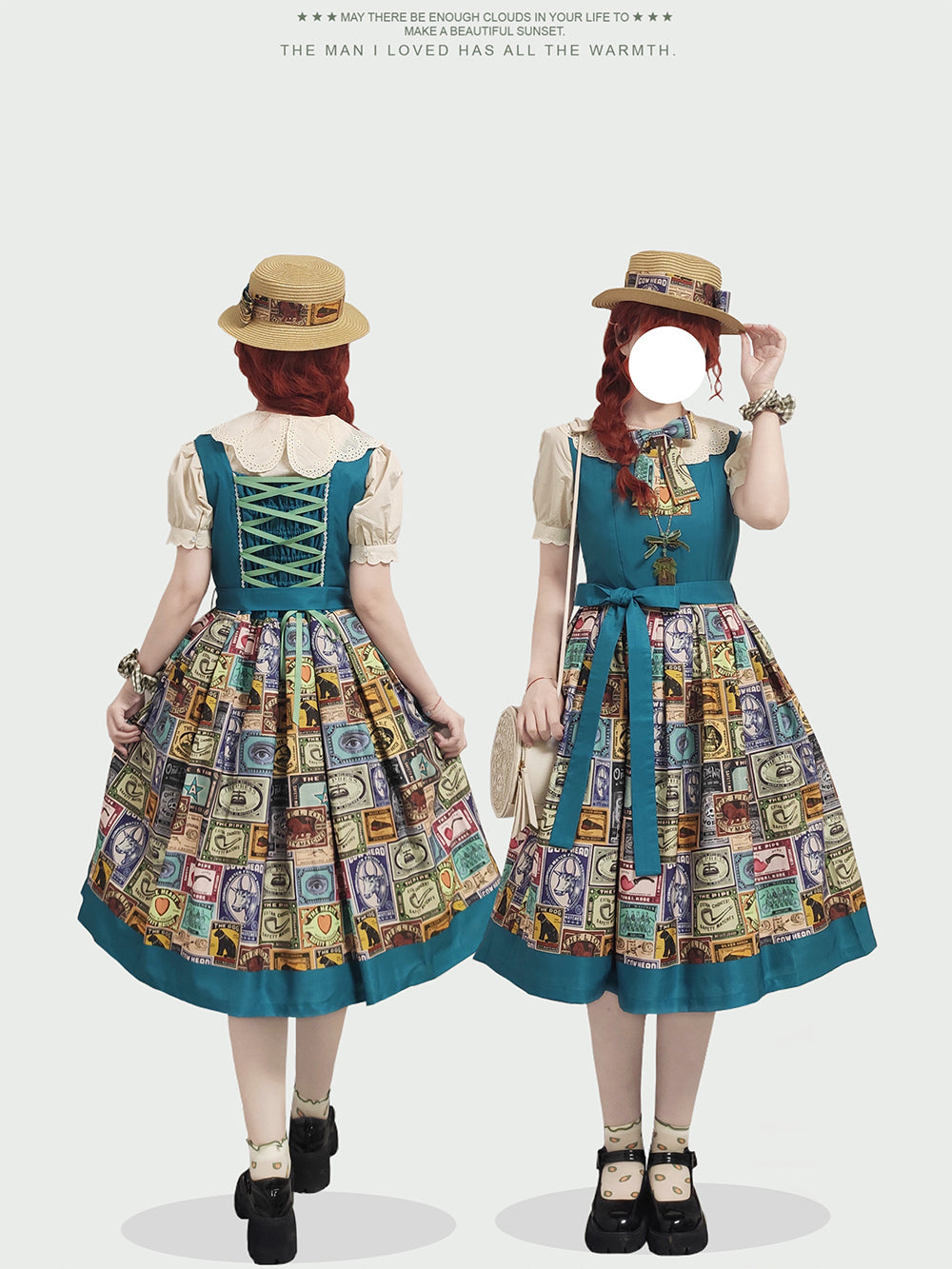 Antique Labels ジャンパースカート【Miss Cube】