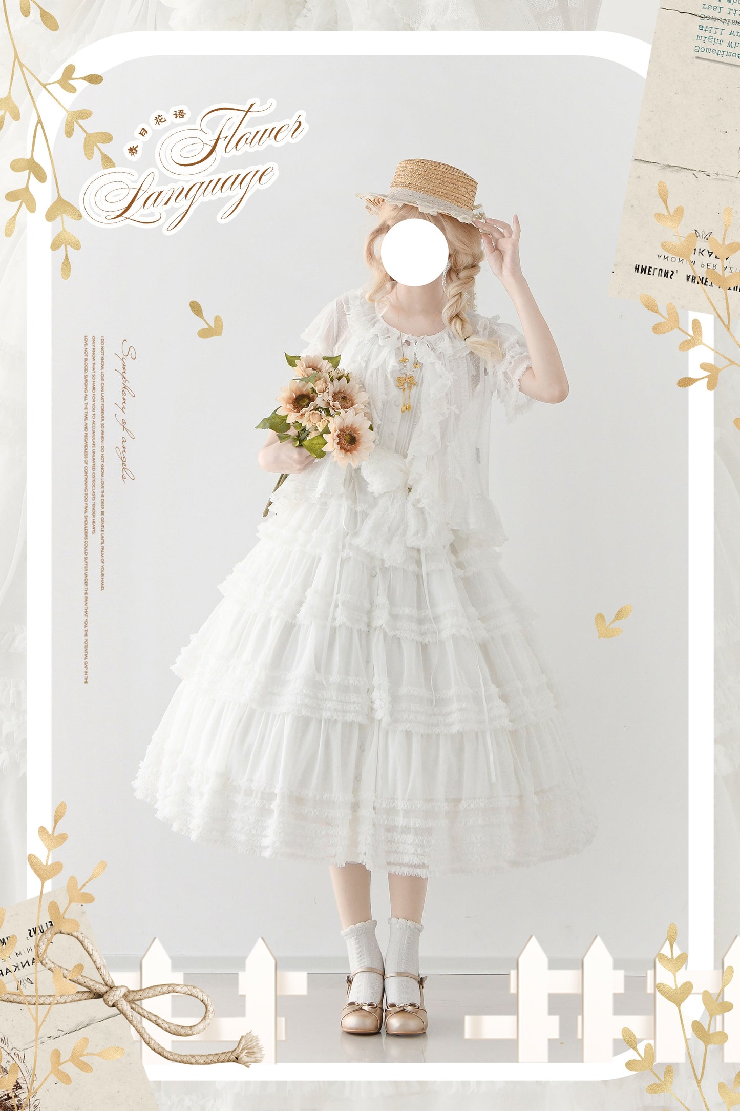 【受注予約~12/24】Lillian's Summer ジャンパースカート(タイプ2・ショート丈)【Spring Flower Language】