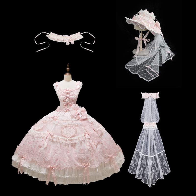 【受注予約~8/28】Strawberry momo Party ジャンパースカートセット(ウェディングver.)【仲夏物語】