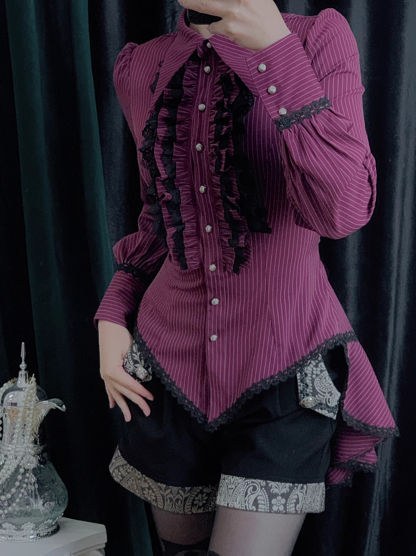 [Pre-orders open until June 26th] Cold meal Blouse (Long Sleeves, Long Length) [Little Dipper]