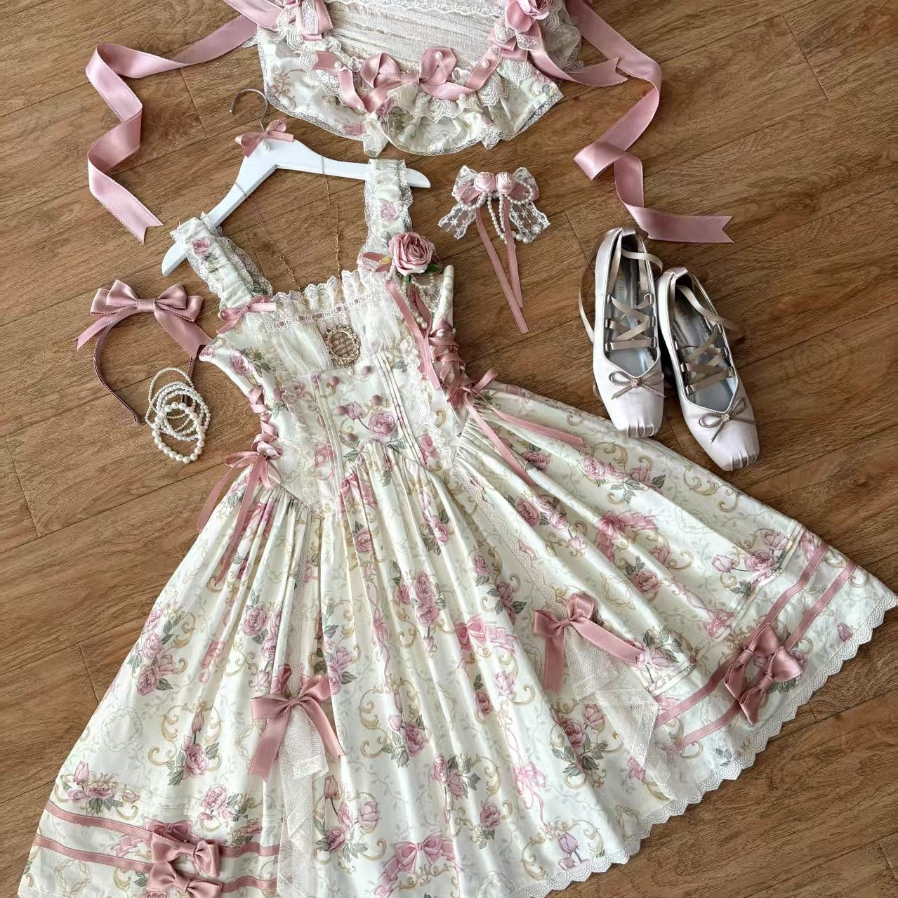 Antique Rose ジャンパースカート・ブラウス【Vivian】 – Epetice