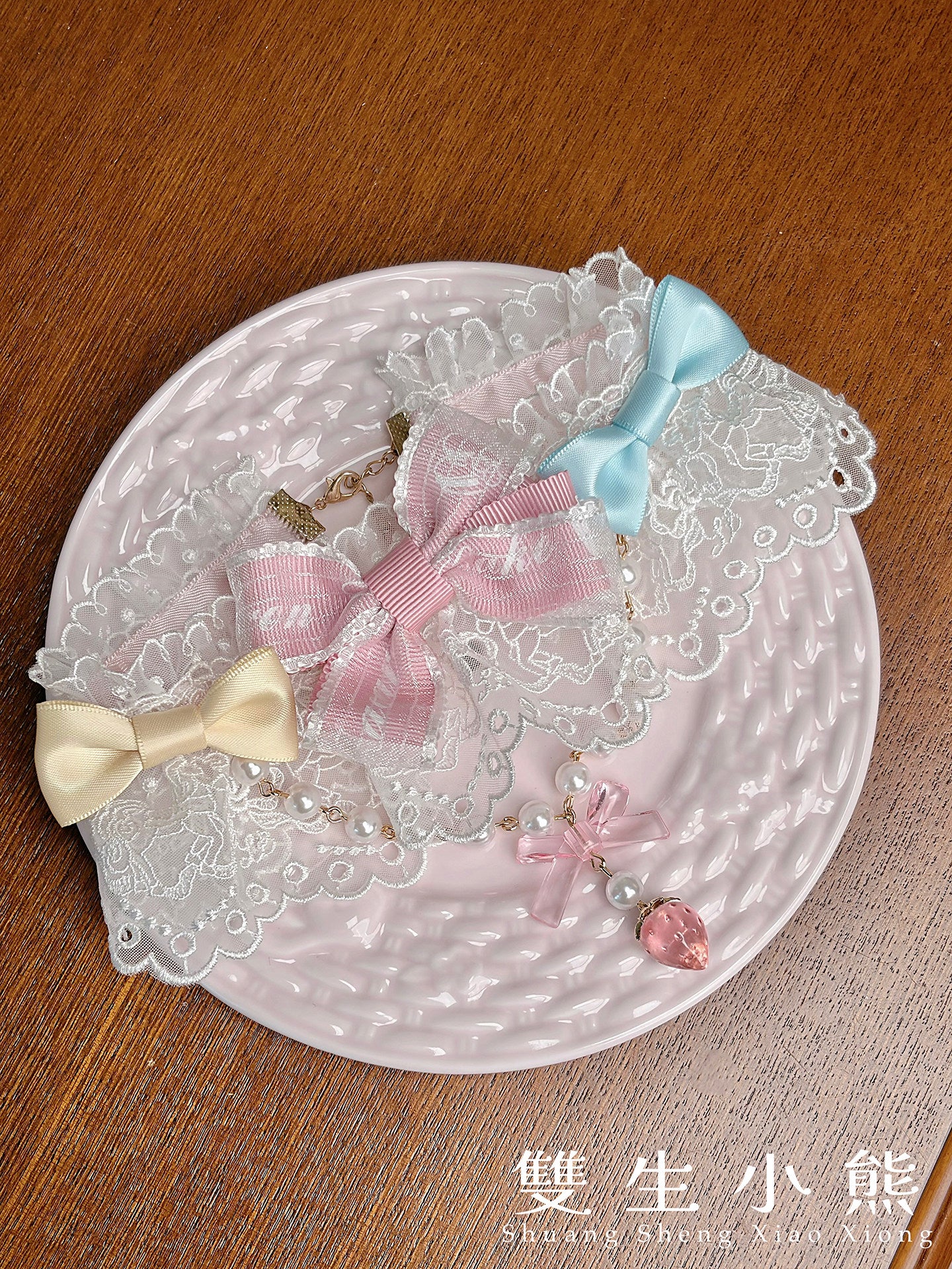 【受注予約~4/27】Pastel Macarons アクセサリー【双生小熊】