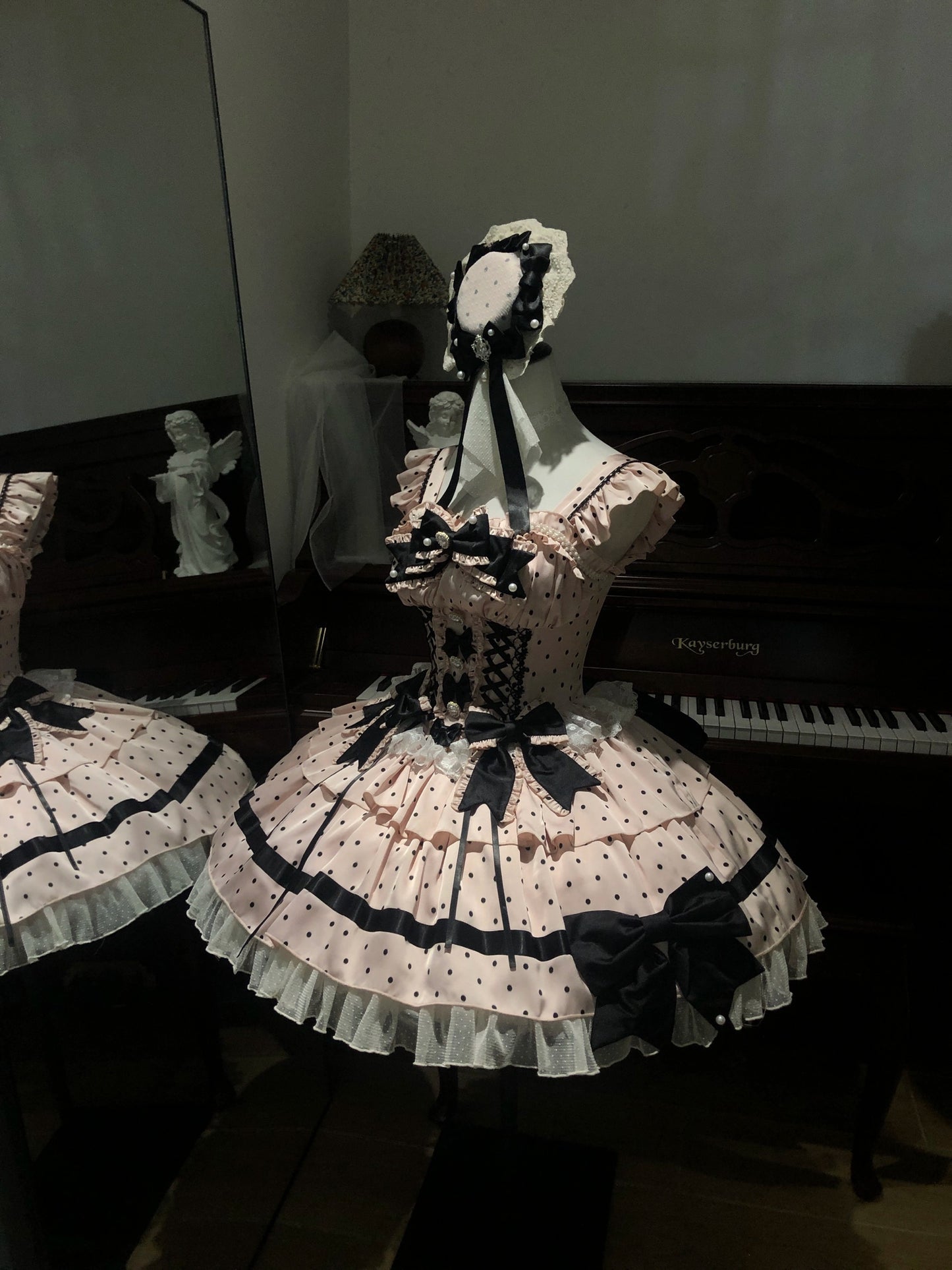 【受注予約~11/26】Dot Gift ジャンパースカート【兔果芋園】