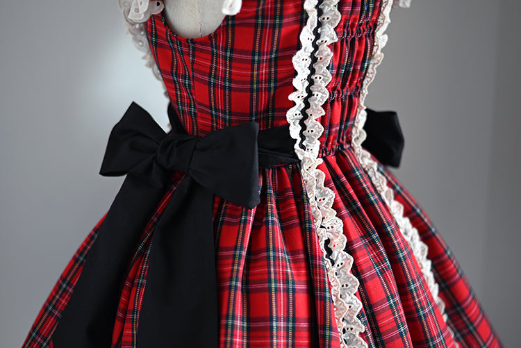 Scotland Check ジャンパースカート【Bowknot mori】