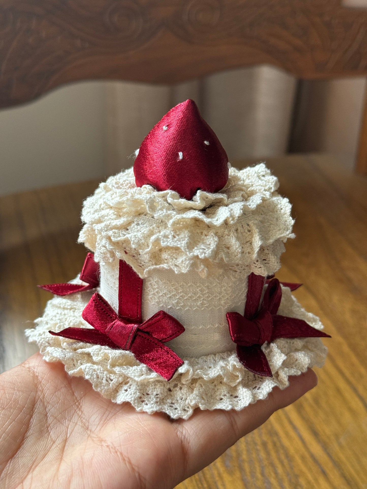 ショートケーキミニハット【妹抖手作工作屋】