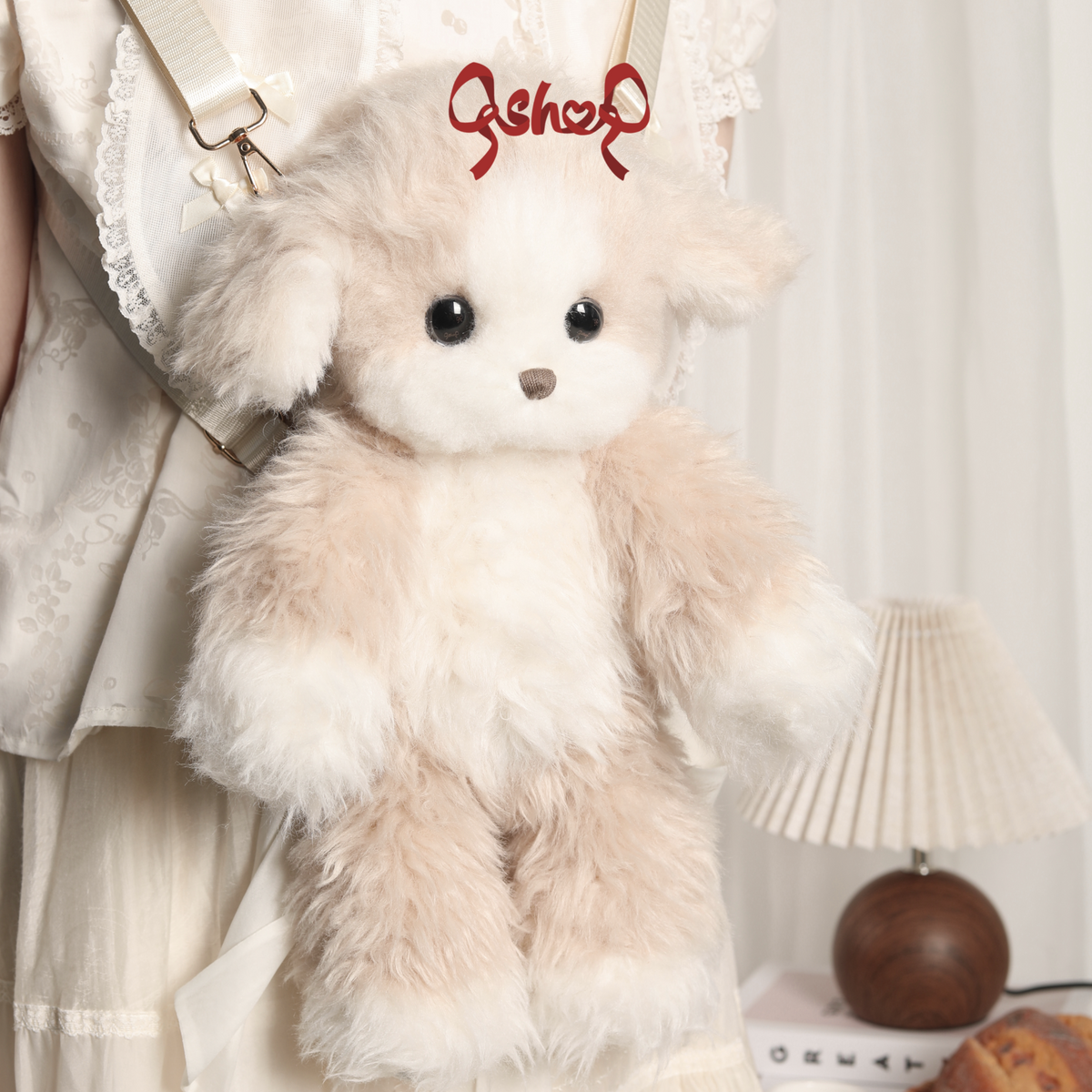 【受注予約~10/5】Twin Puppy ぬいぐるみ・バッグ【QSHOP】