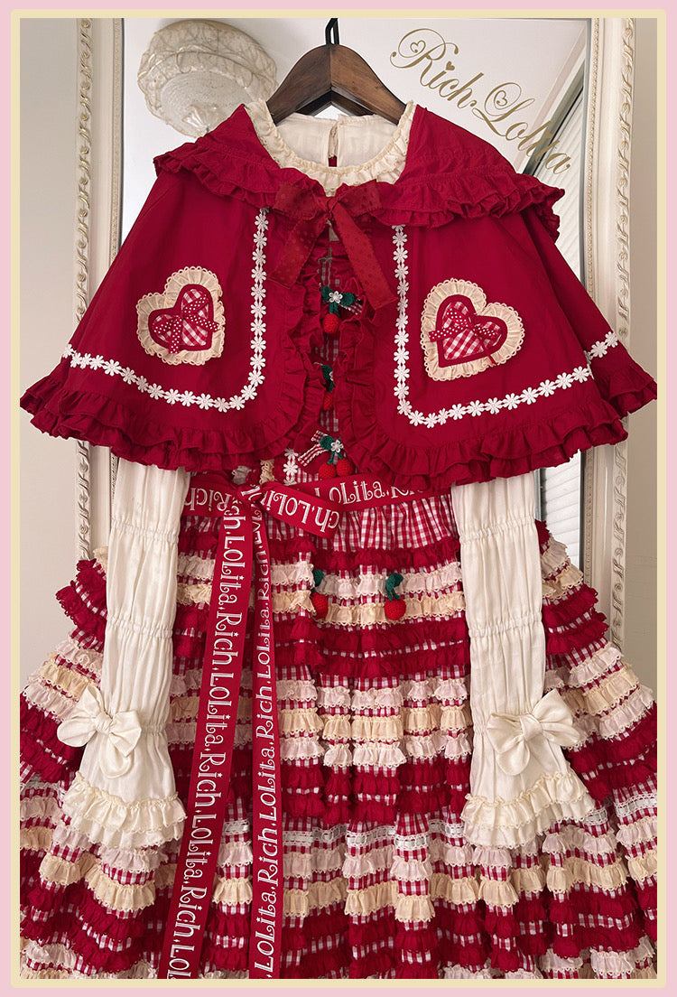 【受注予約~12/10】Candy Cherry ケープ・リボンピン【Rich】