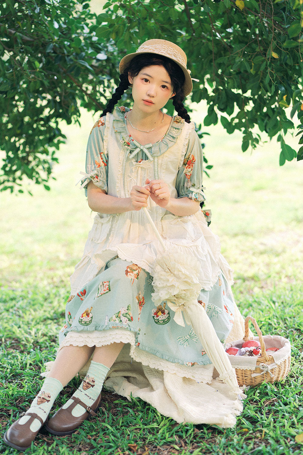 【受注予約~4/30】Ice Cream ワンピース【Maple Sugar】