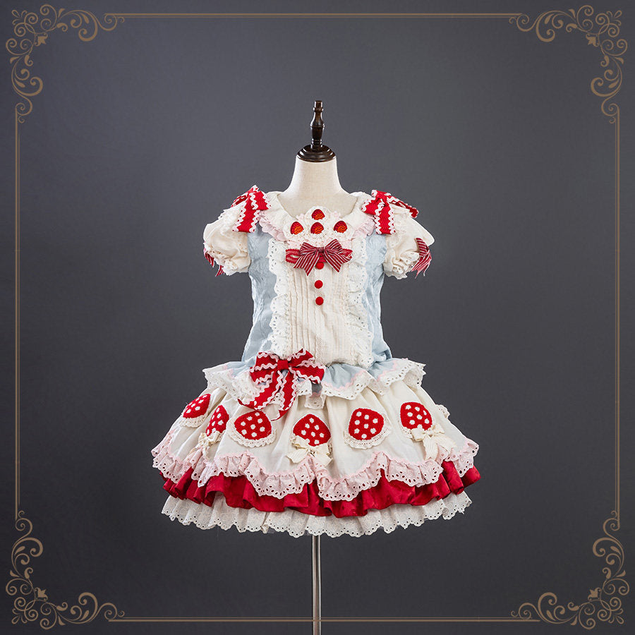 【受注予約~3/1】Strawberry Party ワンピース・ジャンパースカート【Hinana Queena】