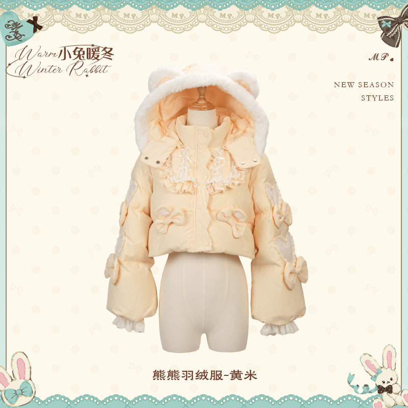 【受注予約~11/12】Winter Rabbit ショートダウンコート【花与珍珠匣】