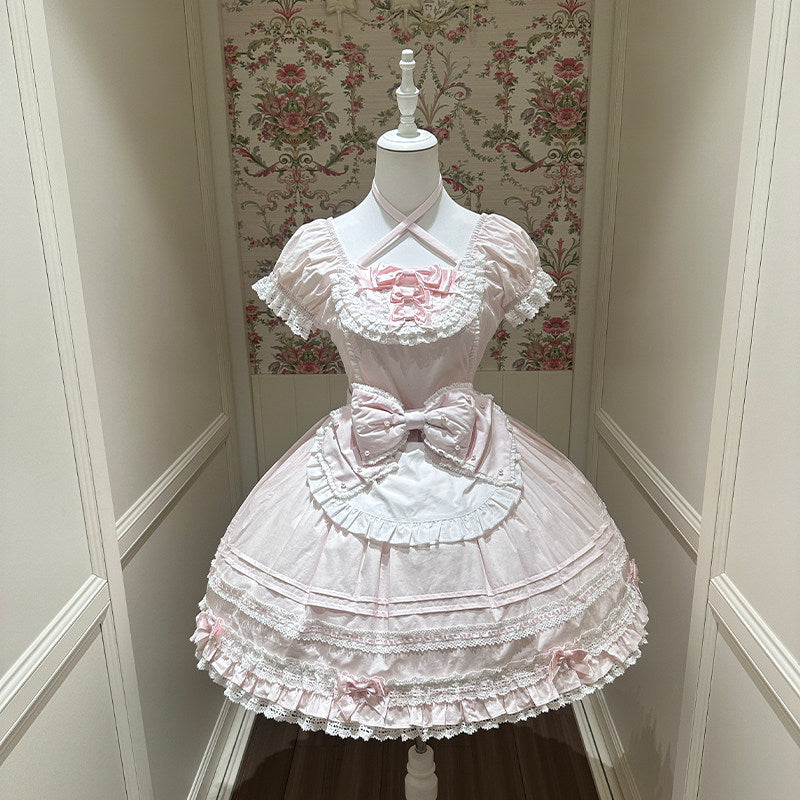 【受注予約~10/13】Pearl Doll ジャンパースカート・ワンピース【Sheep Puff】