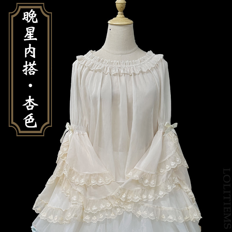 Evening Star オフショルダートップス【織綿園】