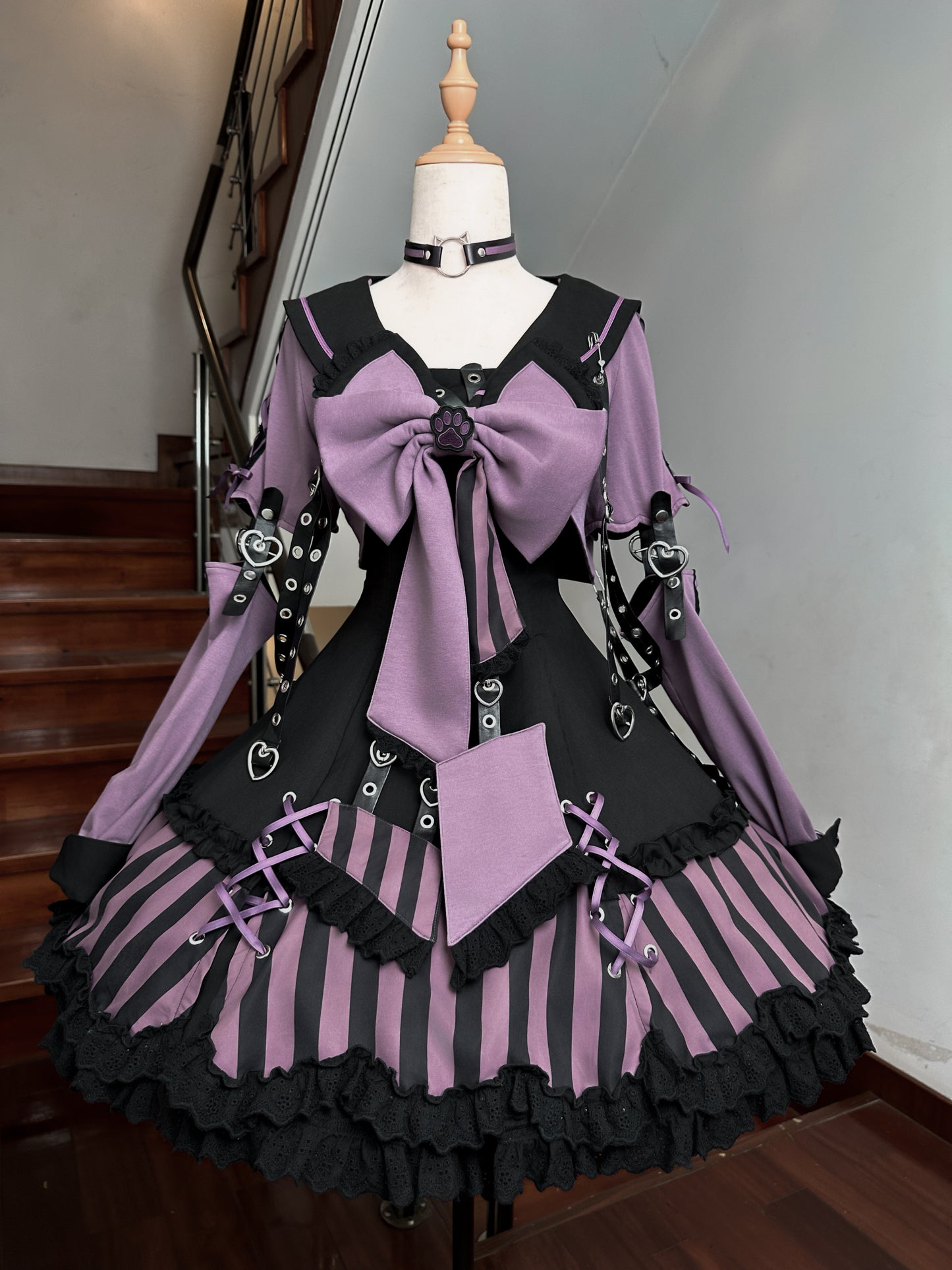 【受注予約~10/6】水色キャット フルセット(レッド・パープル)【Sakura】