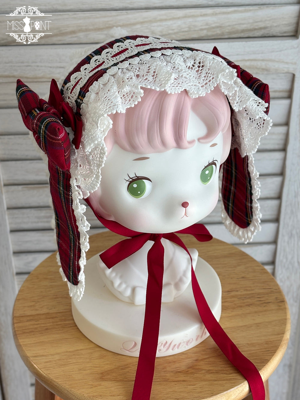 【受注予約~10/16】Ancient Petal Cake ケープ・アクセサリー(チェックver.）【Miss Point】