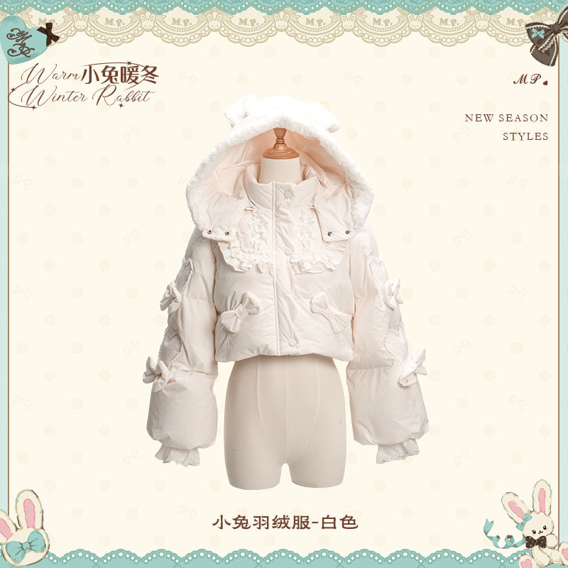 【受注予約~11/12】Winter Rabbit ショートダウンコート【花与珍珠匣】