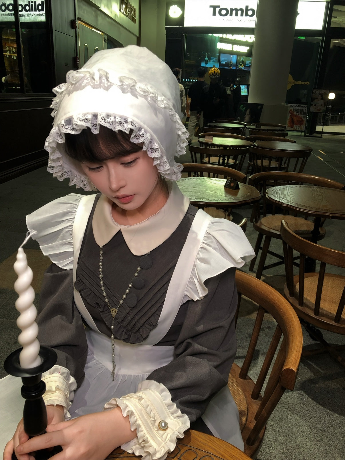 【受注予約~12/18】Lady Bird エプロン・ボンネット【sara bell】