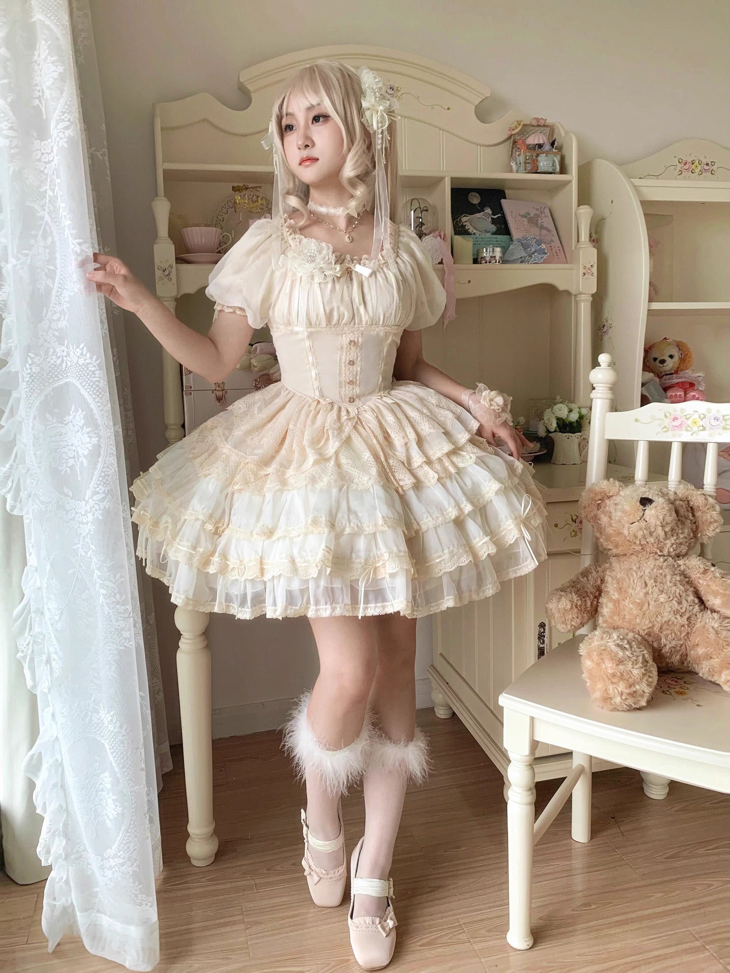 【受注予約~6/5】Midsummer Dance スカート【Flower Bouquet】