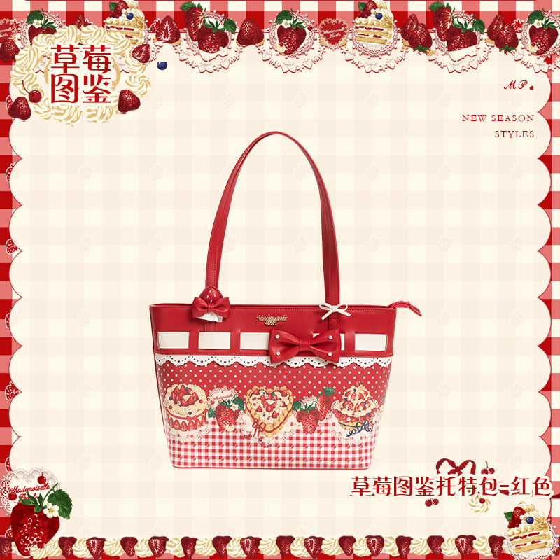 【受注予約~11/18】Strawberry Cake Illustration トートバッグ【花与珍珠匣】