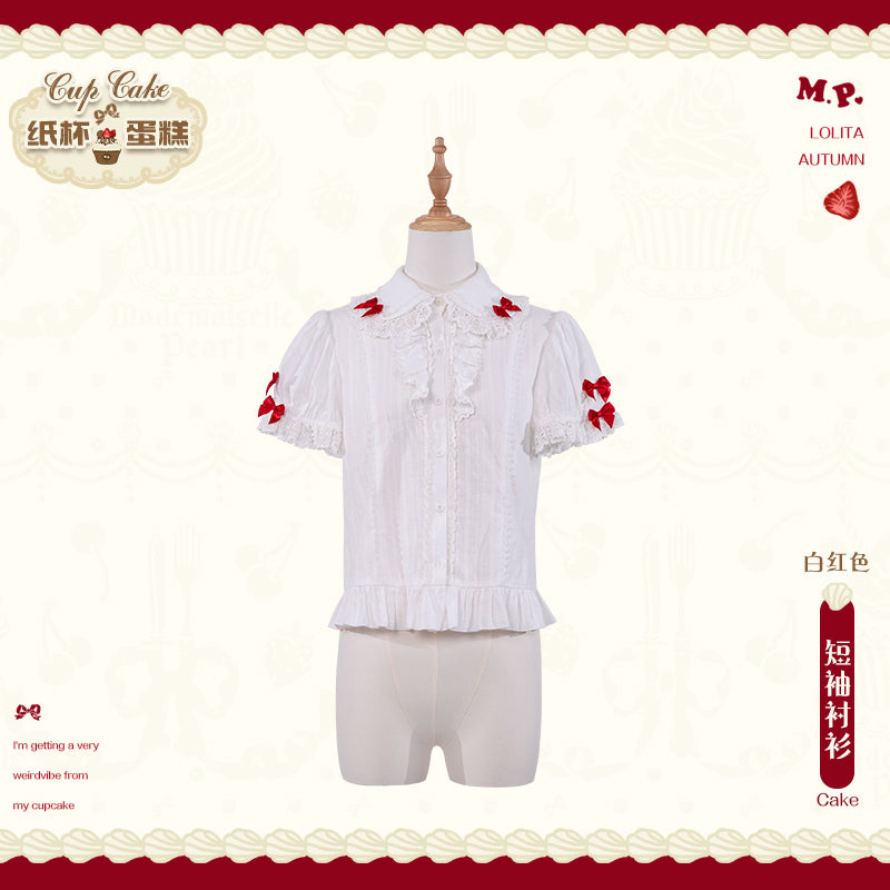 【受注予約~11/18】Strawberry Cake Illustration ブラウス【花与珍珠匣】