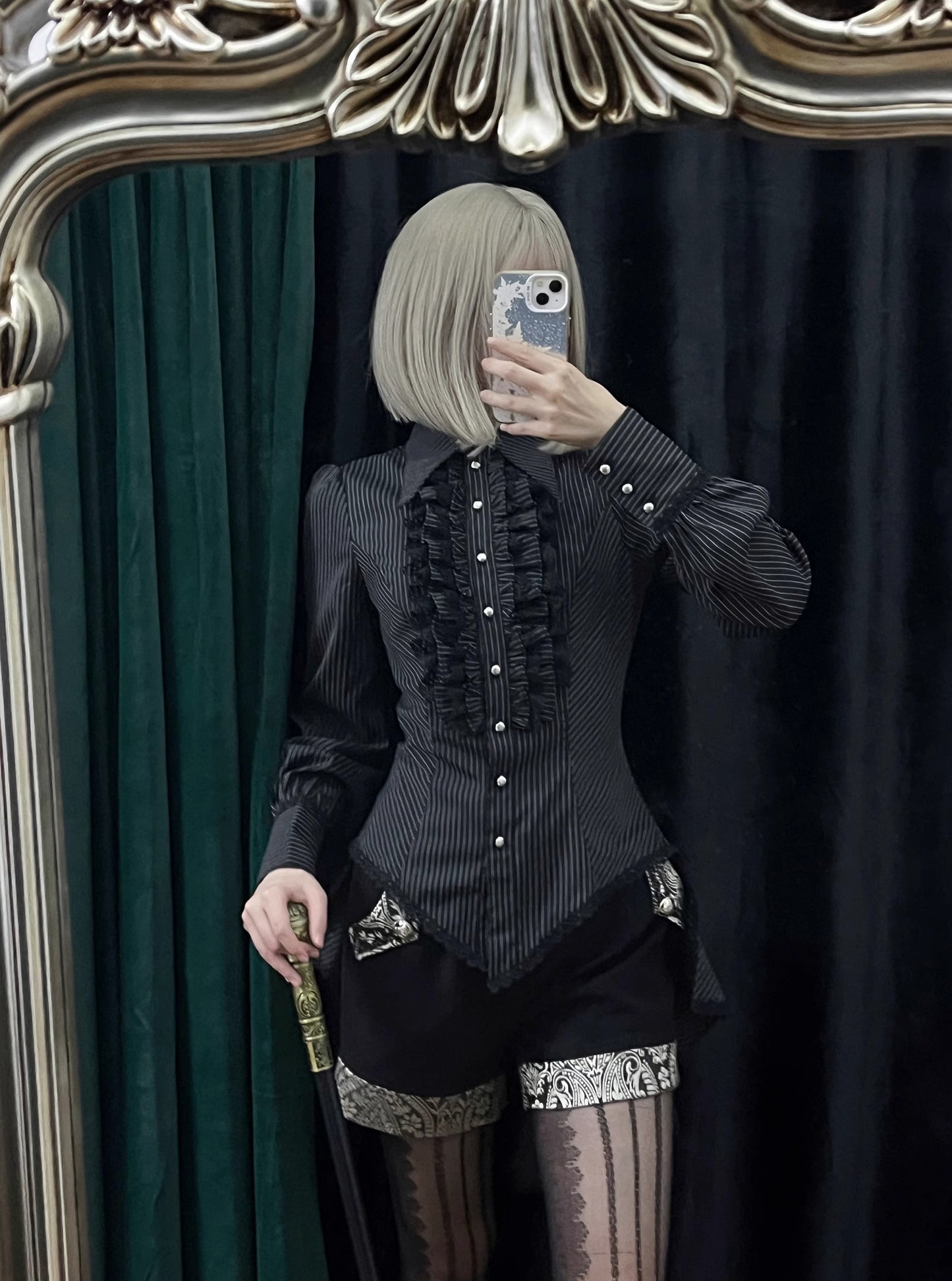 [Pre-orders open until June 26th] Cold meal Blouse (Long Sleeves, Long Length) [Little Dipper]