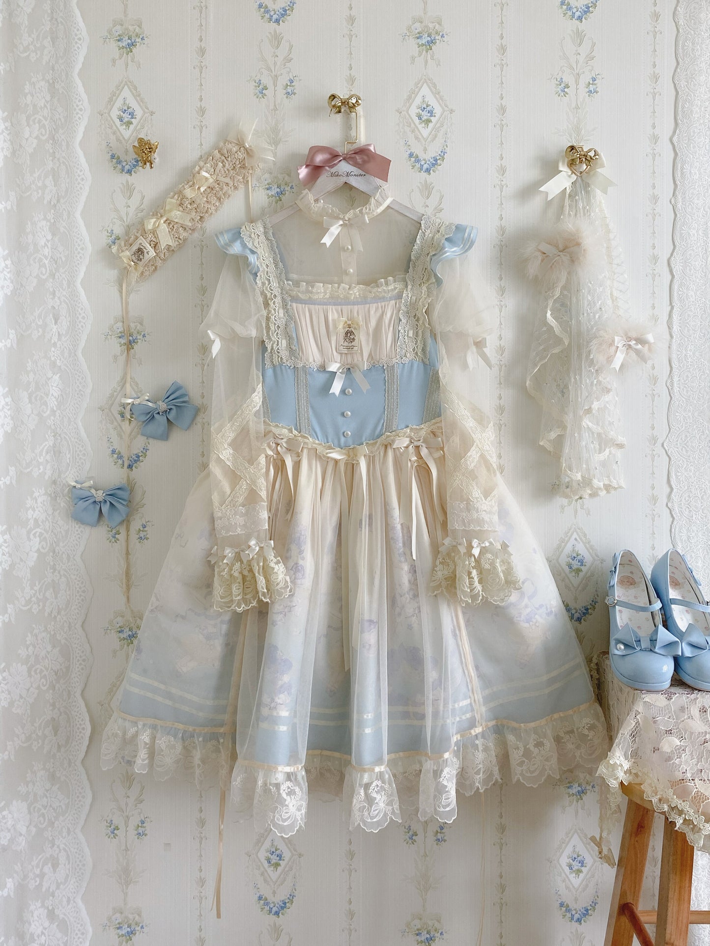 【受注予約~6/13】Ballet Bunny Milk Blue インナートップス【DreamDoll】