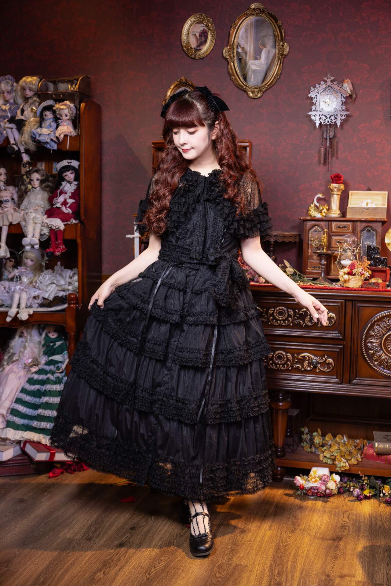 【受注予約~12/24】Lillian's Summer ジャンパースカート(タイプ1・ロング丈)【Spring Flower Language】