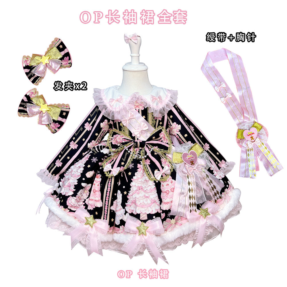 Rabbit Bear Birthday ワンピースセット(キッズサイズ・長袖)【FOUR RAL】