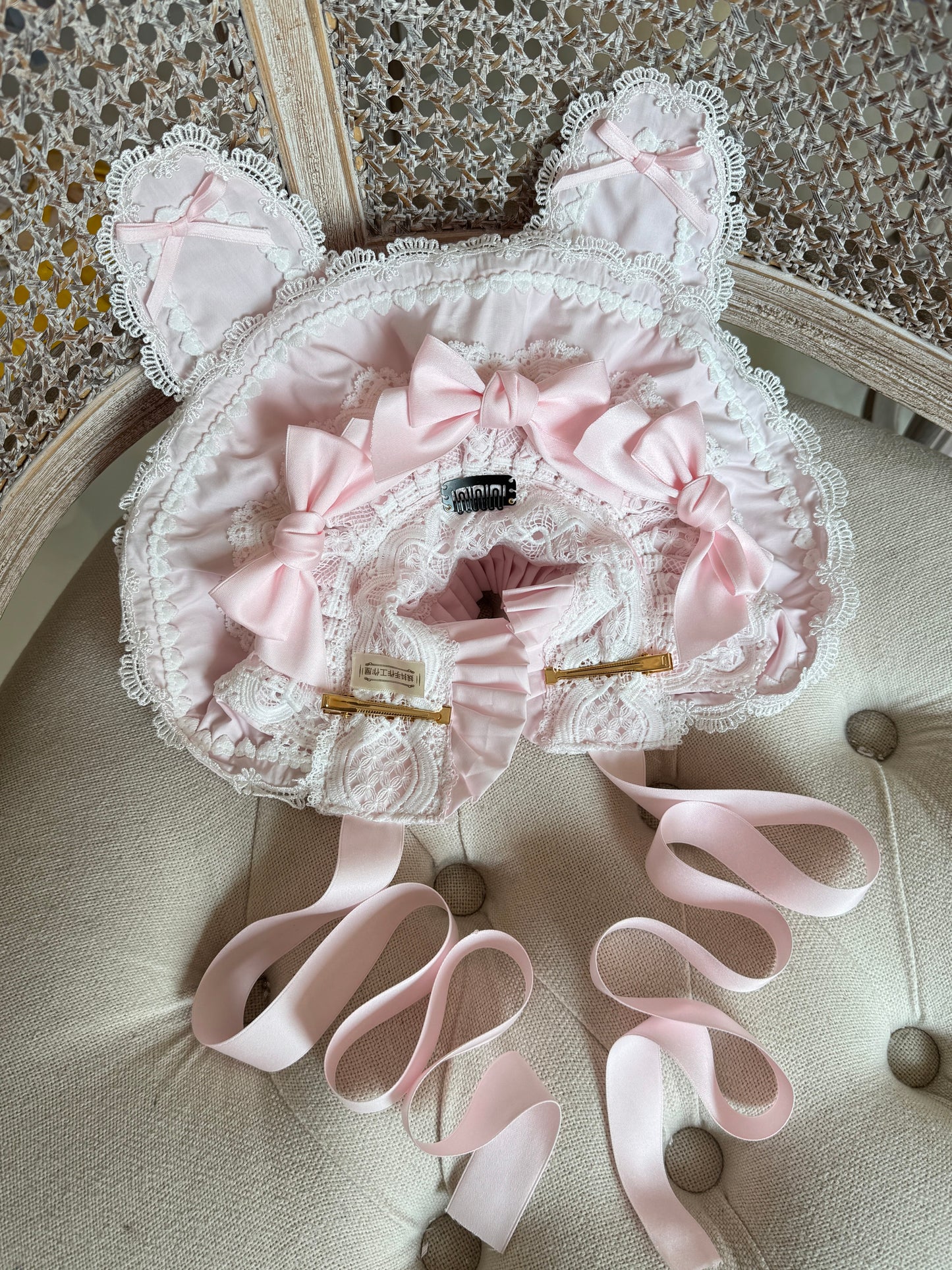 うさ耳ボンネット【妹抖手作工作屋】