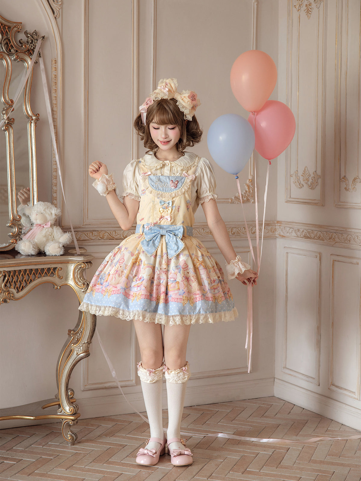 【受注予約~10/8】Gift Party ワンピース・ジャンパースカート・スカート・ブラウス【DreamWhale】