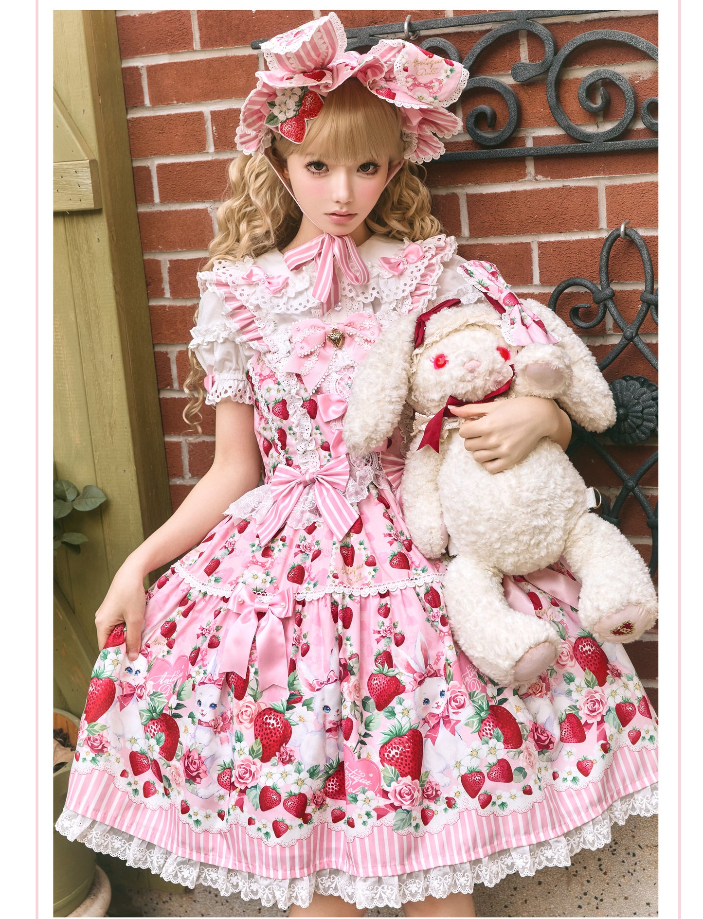 【受注予約~4/29】Strawberry Rabbit フルセット【Antique Doll】