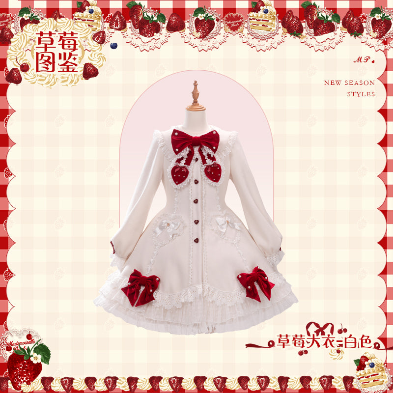 【受注予約~11/18】Strawberry Cake Illustration コート【花与珍珠匣】