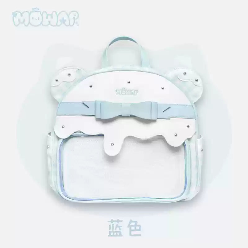 パステルギンガムくま耳痛バッグ【mowap】