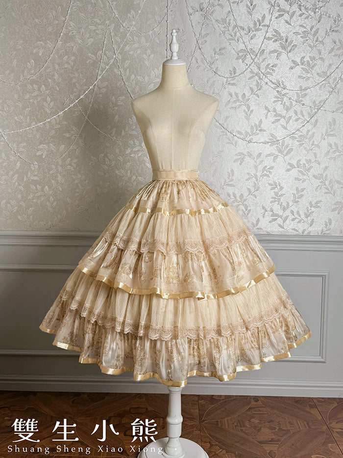 【受注予約~9/11】Gilded Dream トップス・スカート【双生小熊】