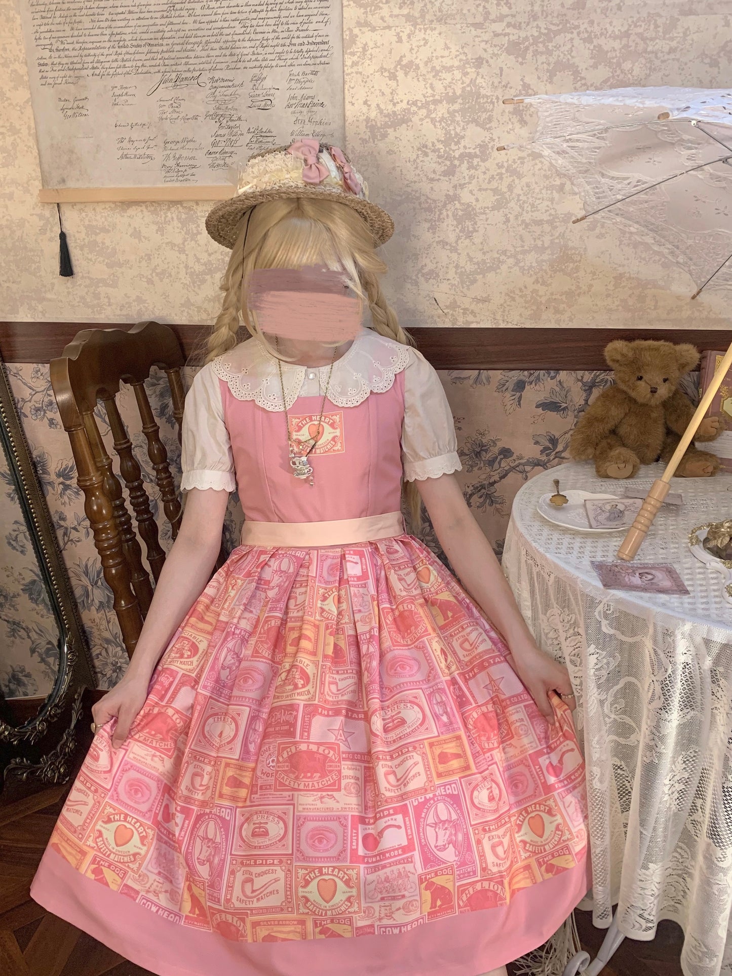 Antique Labels ジャンパースカート【Miss Cube】